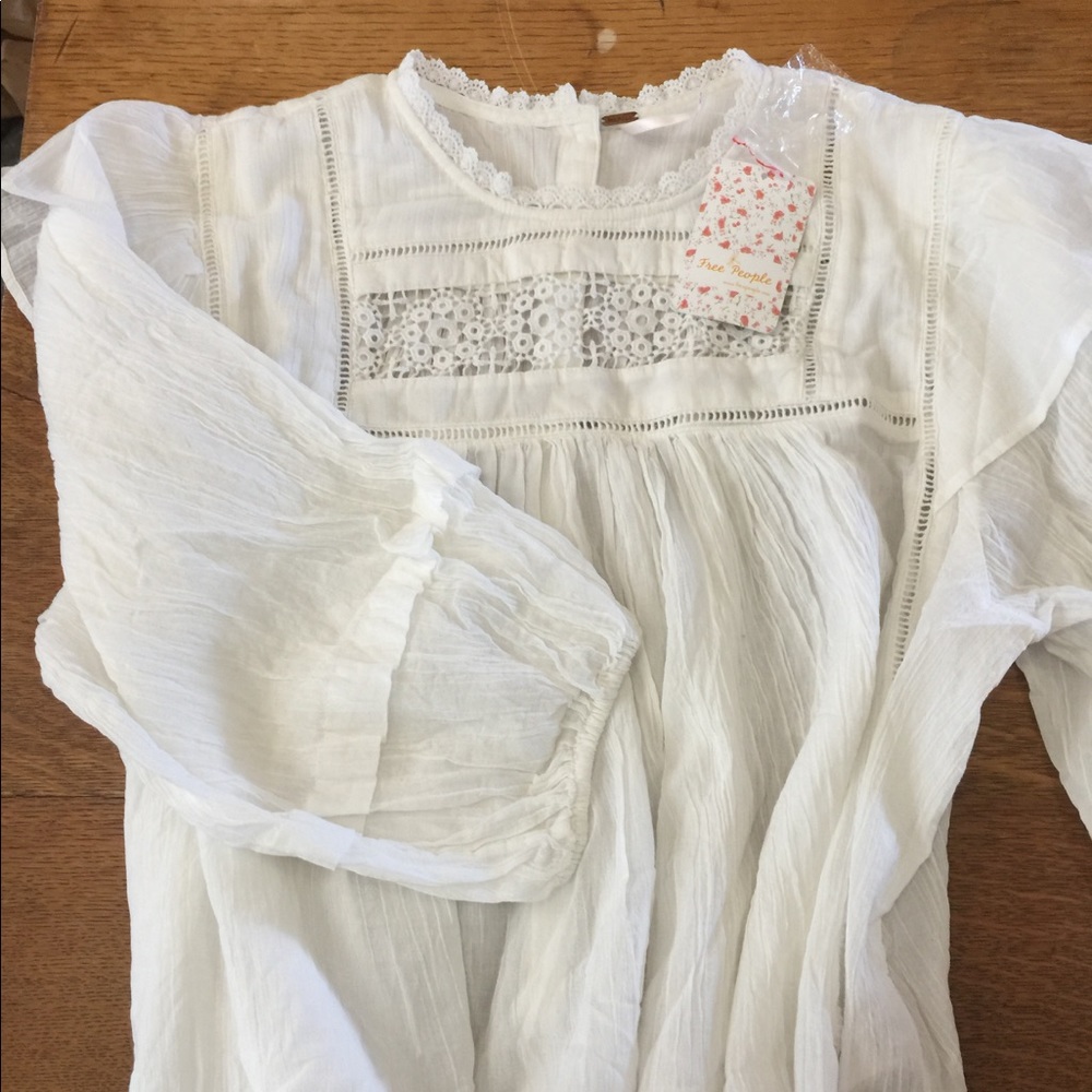 NWT Free People Ruffle Blouse - Picture 4 of 7